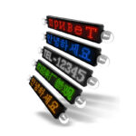 APP Control Led Car Sign Display 12*72 Pixels Moving Messages Screen APP Programmable Scrolling Led Display for Car Rear Window