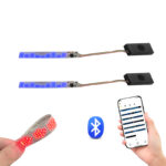 Mini LED pannello schermo flessibile 5 * 36 pixel intelligente app programmabile LED Ticker Board per scarpe cappelli vestiti borse Avertise luce